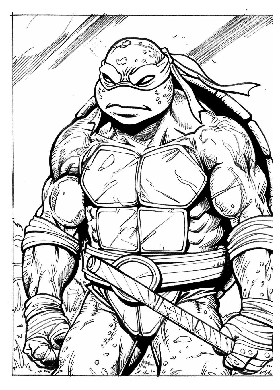 Ninja Turtles Coloring Pages-16