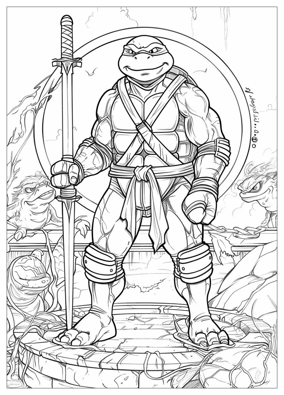 Ninja Turtles Coloring Pages-18