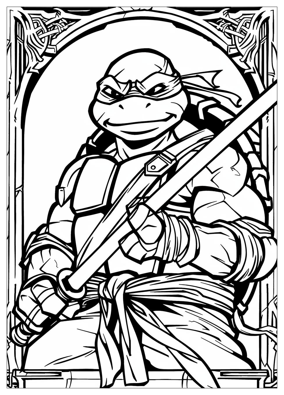 Ninja Turtles Coloring Pages-2