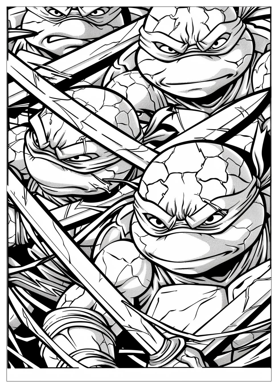 Ninja Turtles Coloring Pages-4