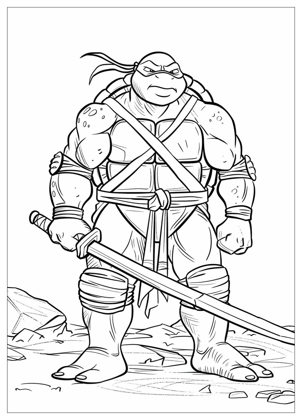 Ninja Turtles Coloring Pages-6