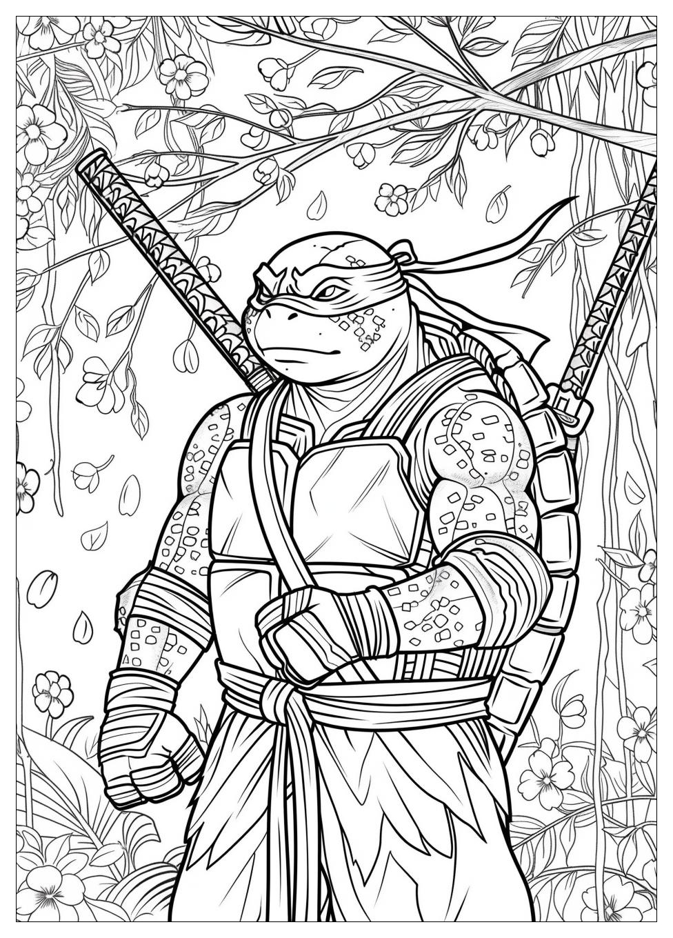 Ninja Turtles Coloring Pages-9