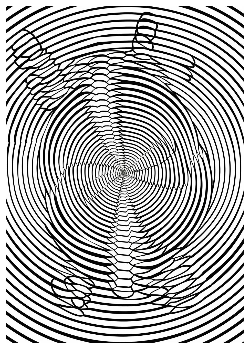 Optical Illusion Coloring Pages-10