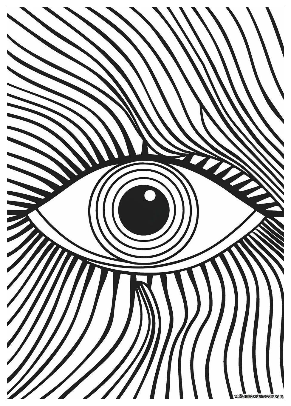 Optical Illusion Coloring Pages-11