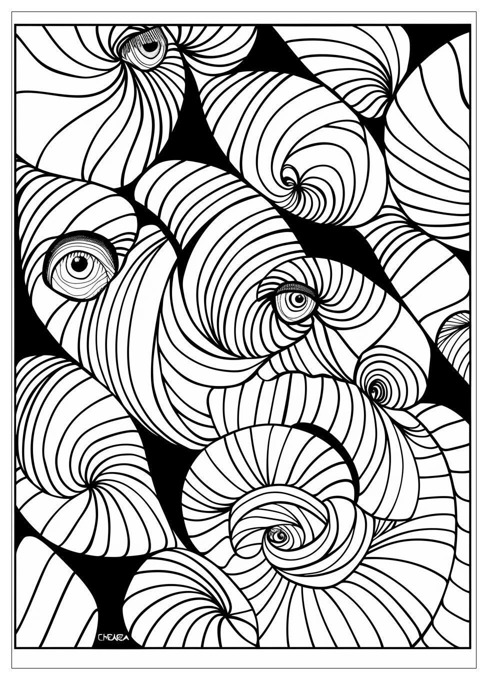 Optical Illusion Coloring Pages-13