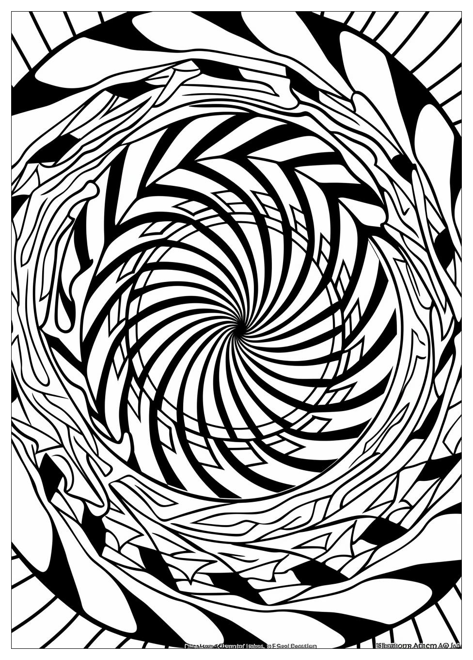 Optical Illusion Coloring Pages-18