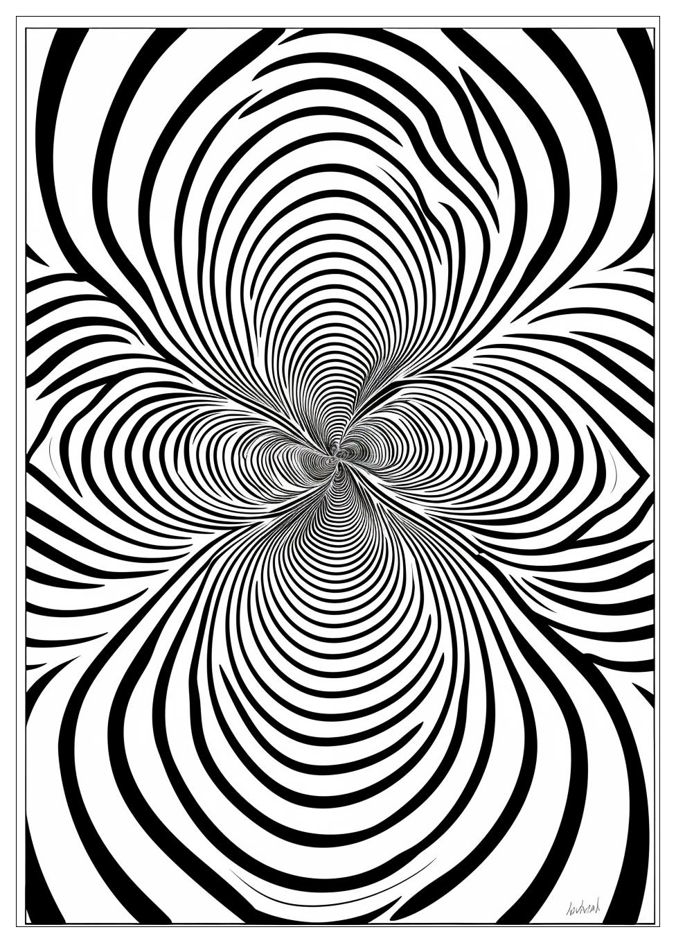 Optical Illusion Coloring Pages-4