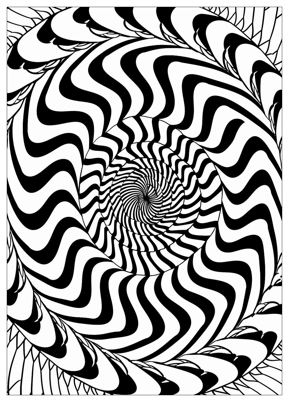 Optical Illusion Coloring Pages-9