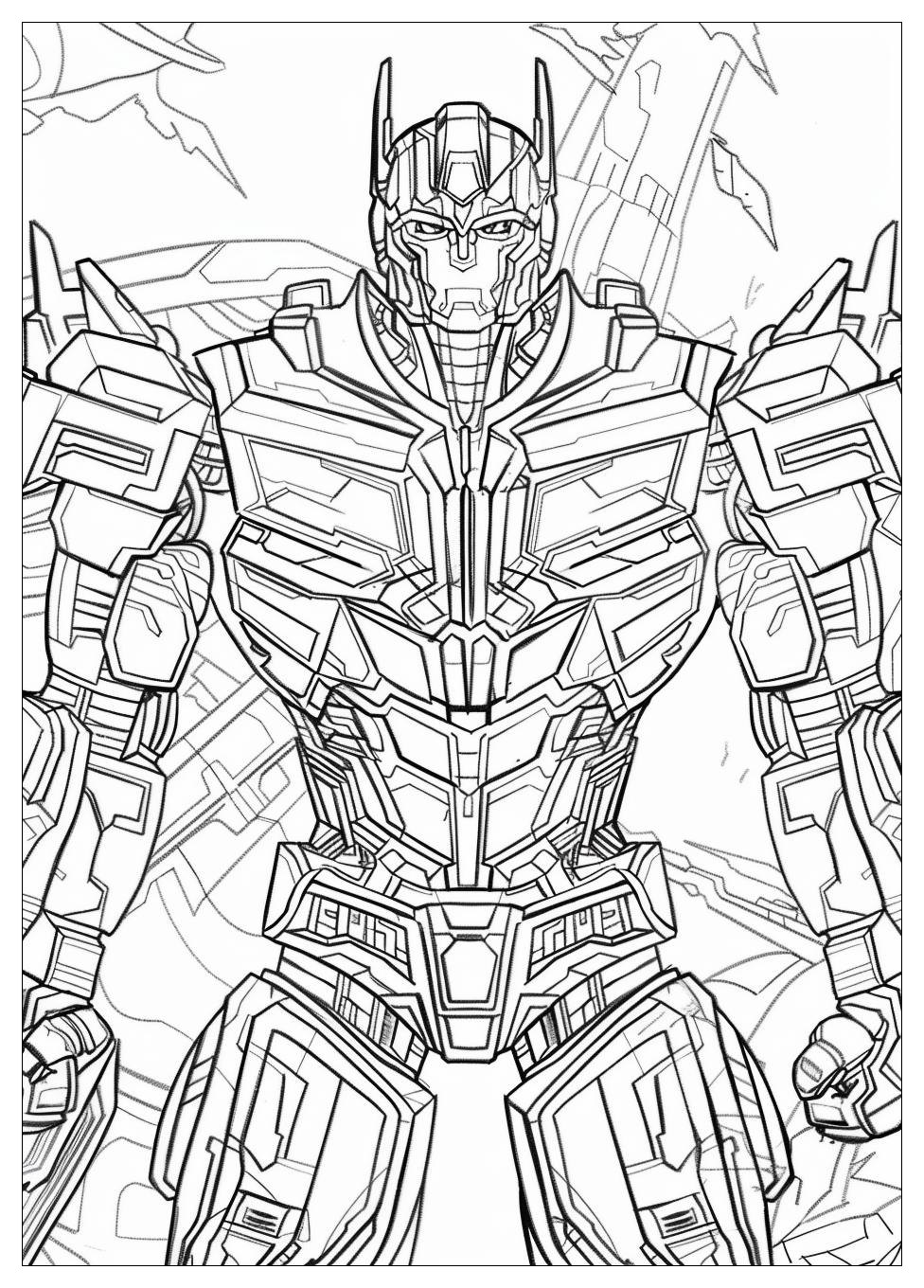 Optimus Prime Coloring Pages-1