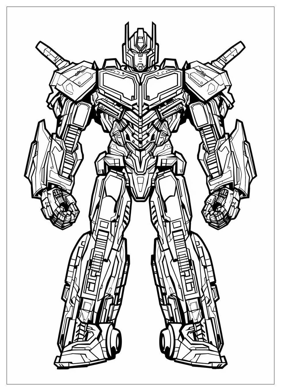 Optimus Prime Coloring Pages-11