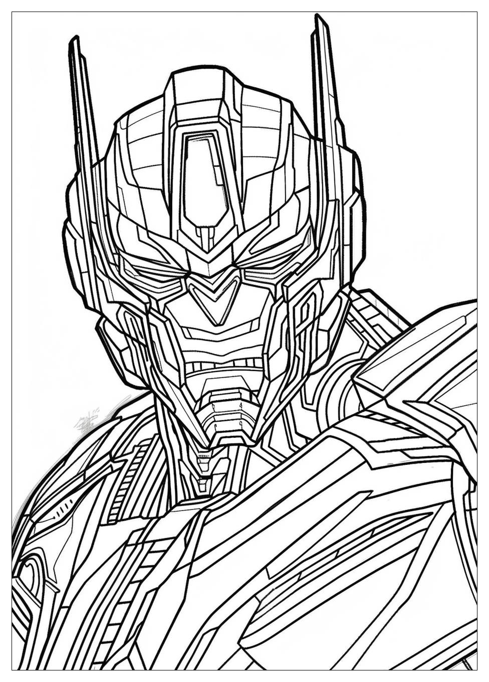 Optimus Prime Coloring Pages-17