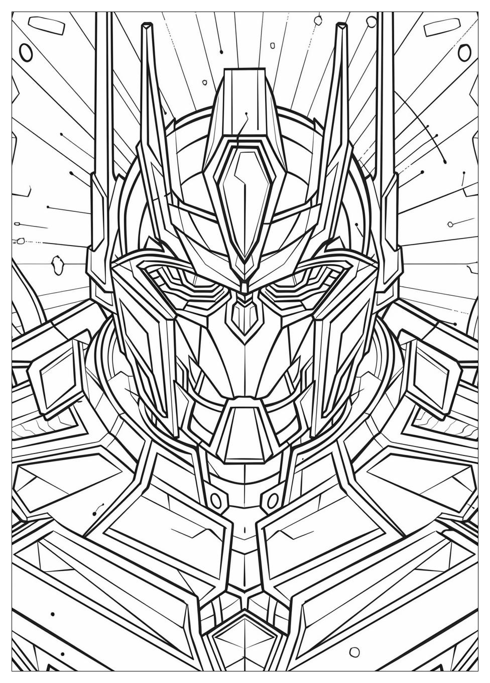 Optimus Prime Coloring Pages-2