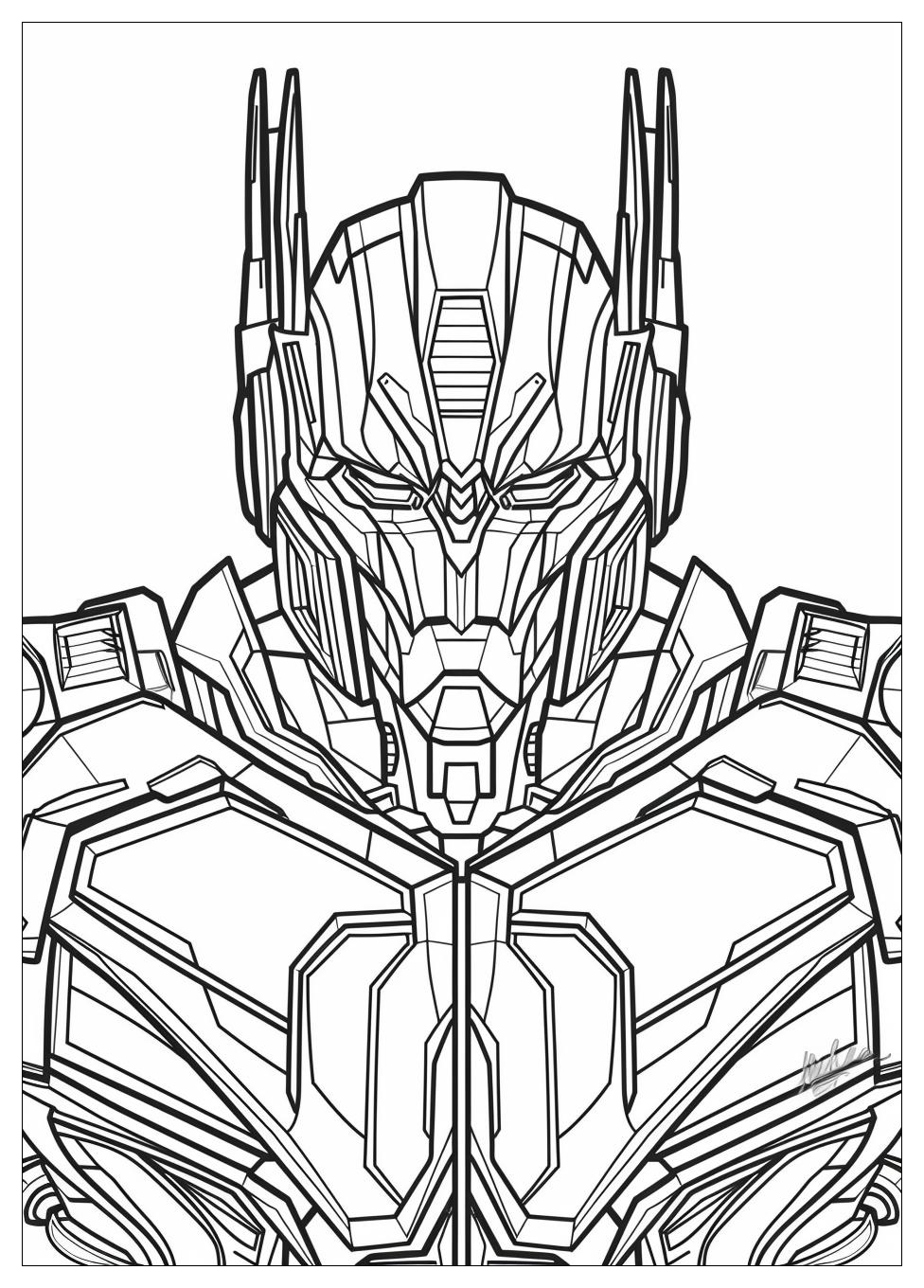 Optimus Prime Coloring Pages-3