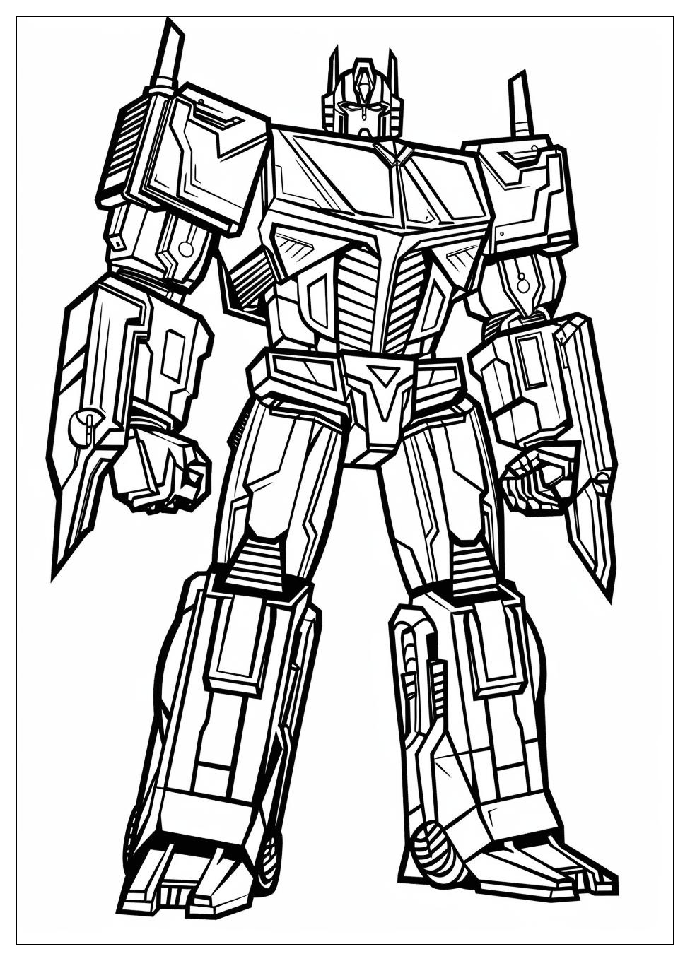 Optimus Prime Coloring Pages-8