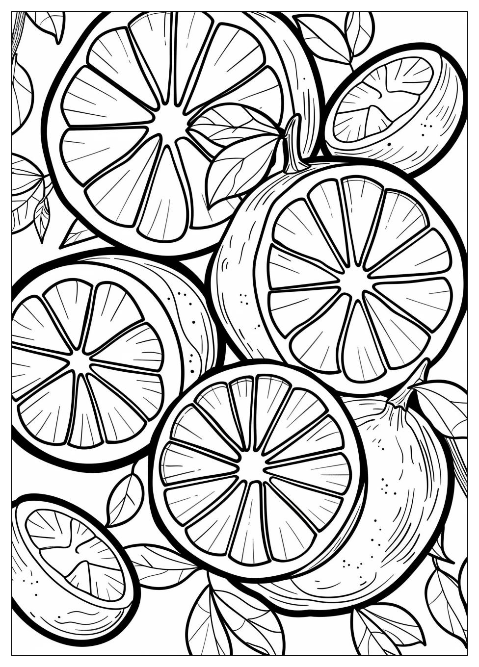 Orange Fruit Coloring Pages-10