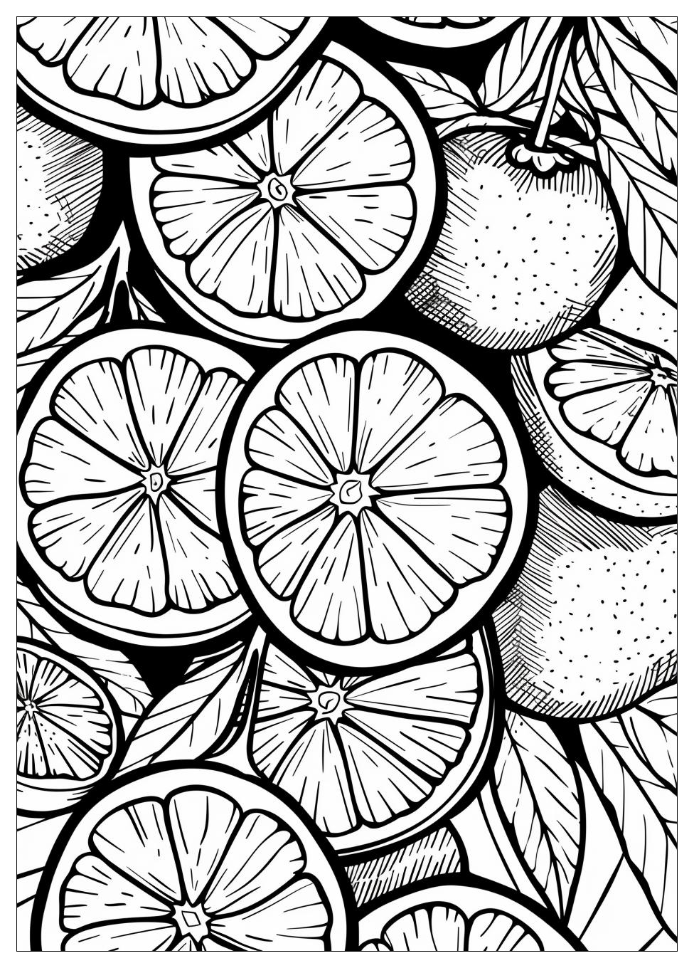 Orange Fruit Coloring Pages-11