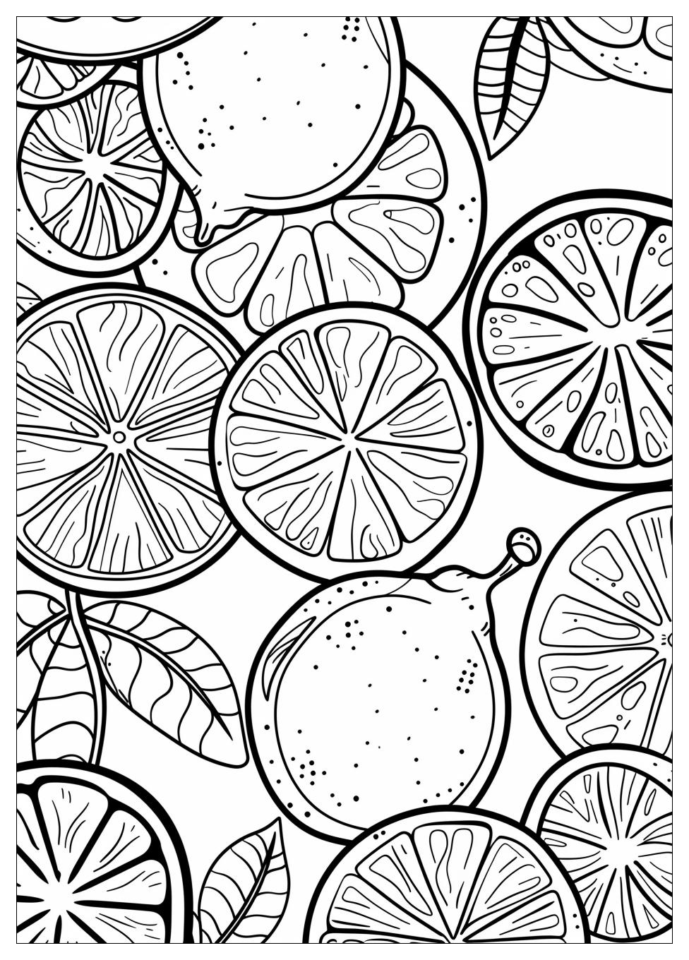 Orange Fruit Coloring Pages-12