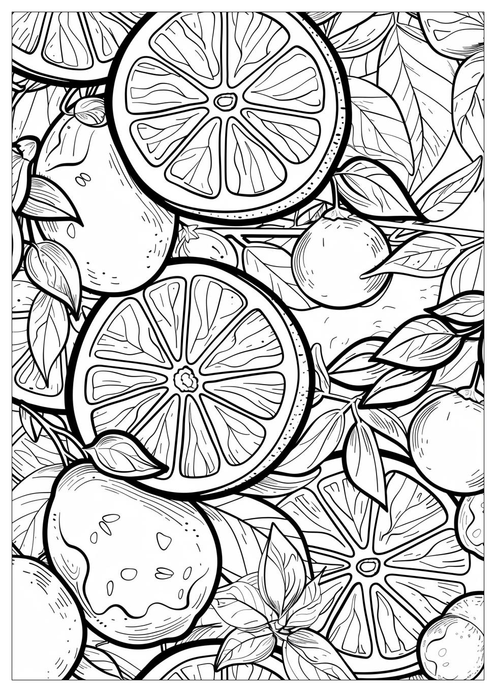 Orange Fruit Coloring Pages-13