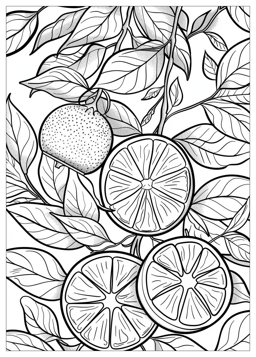 Orange Fruit Coloring Pages-14