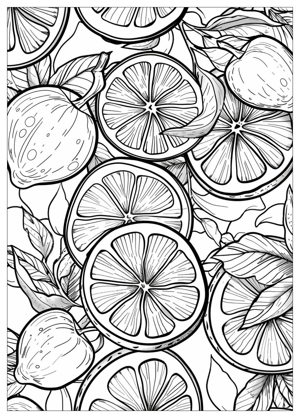 Orange Fruit Coloring Pages-18