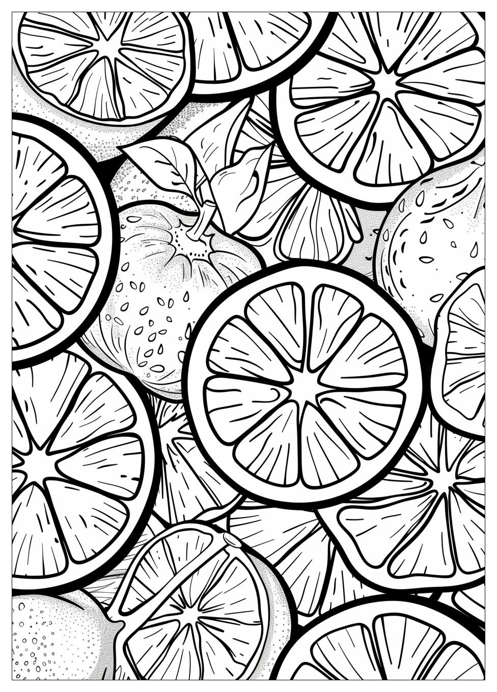 Orange Fruit Coloring Pages-19