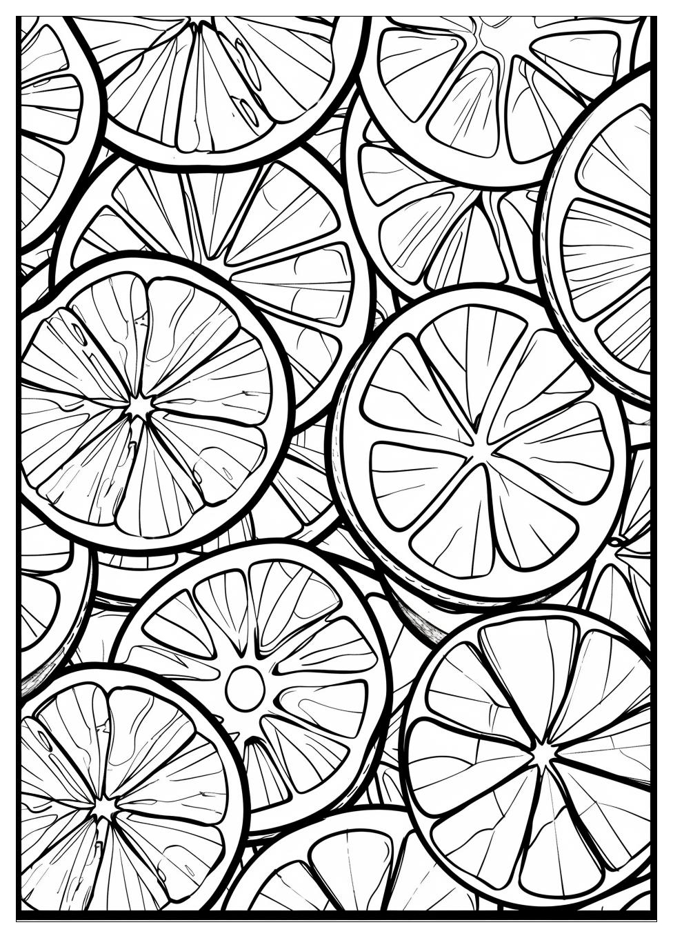 Orange Fruit Coloring Pages-2