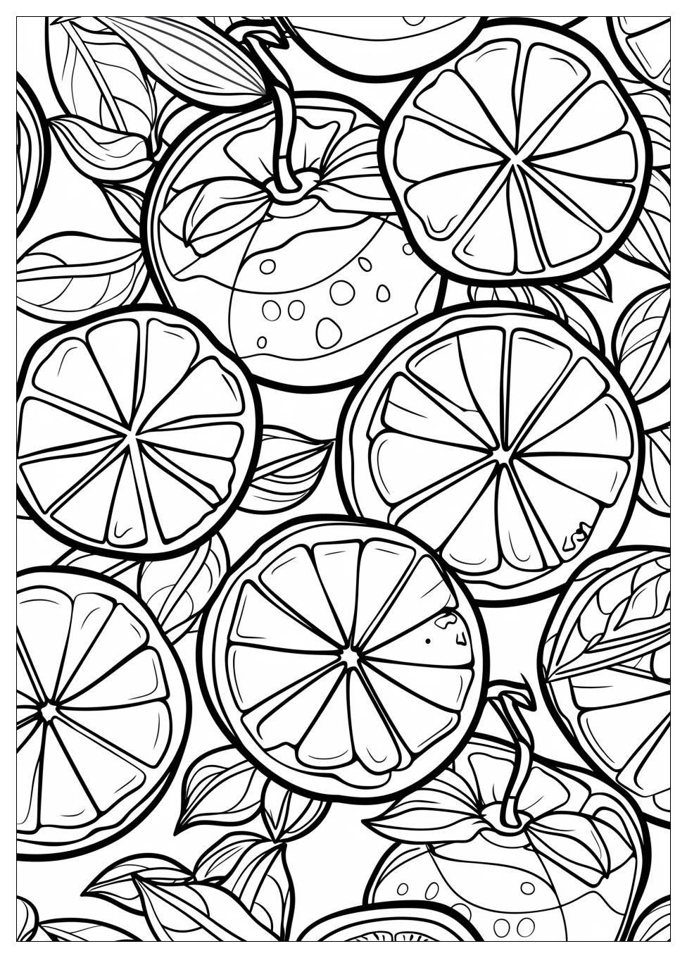 Orange Fruit Coloring Pages-20