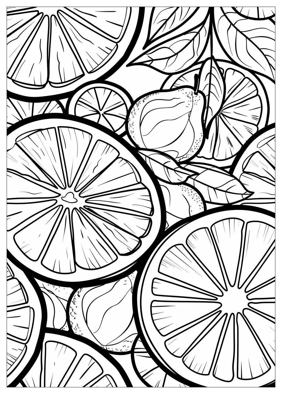 Orange Fruit Coloring Pages-4