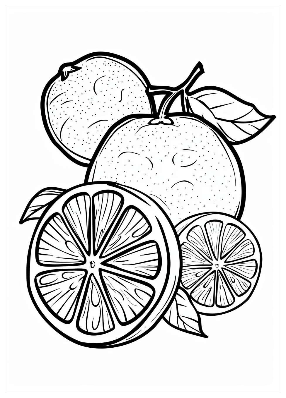 Orange Fruit Coloring Pages-5