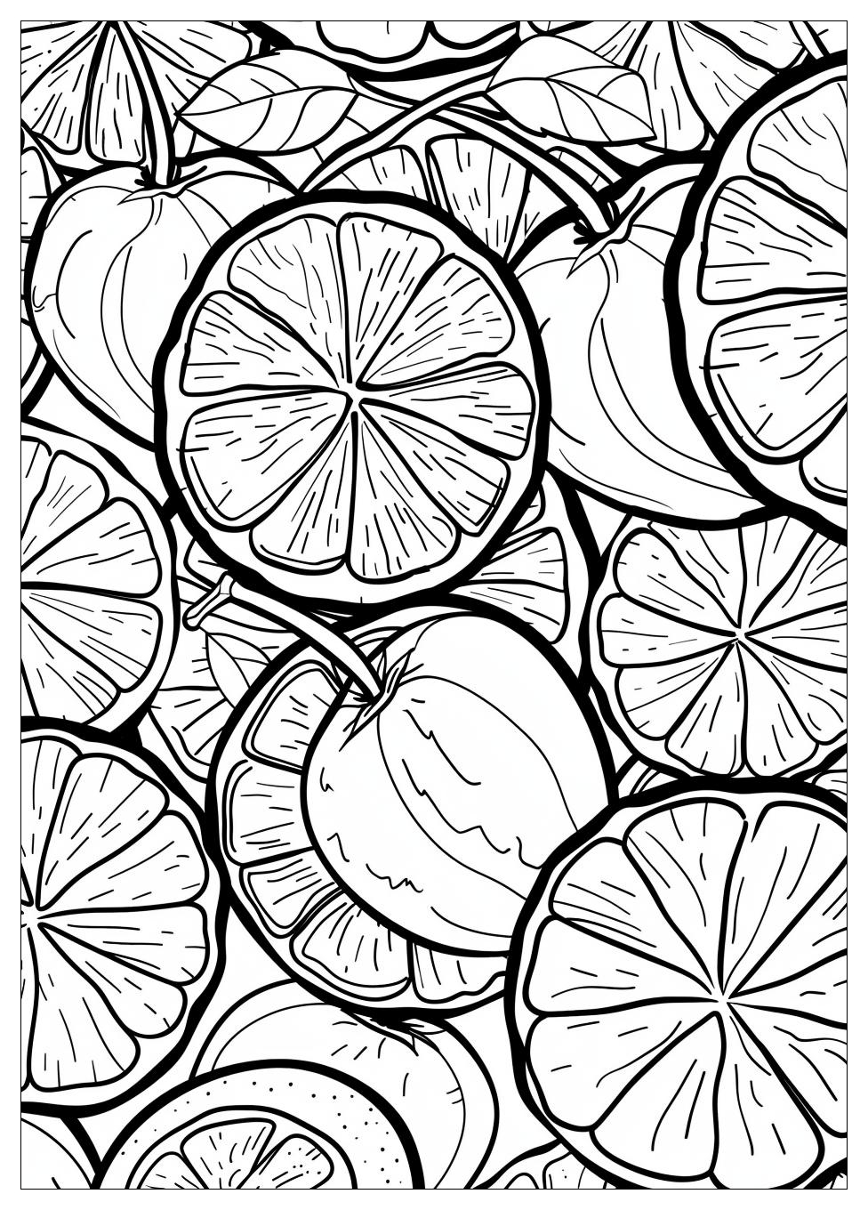 Orange Fruit Coloring Pages-6