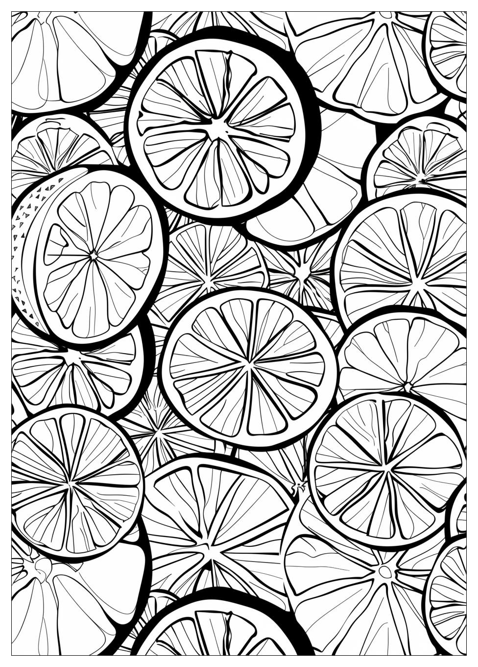 Orange Fruit Coloring Pages-7