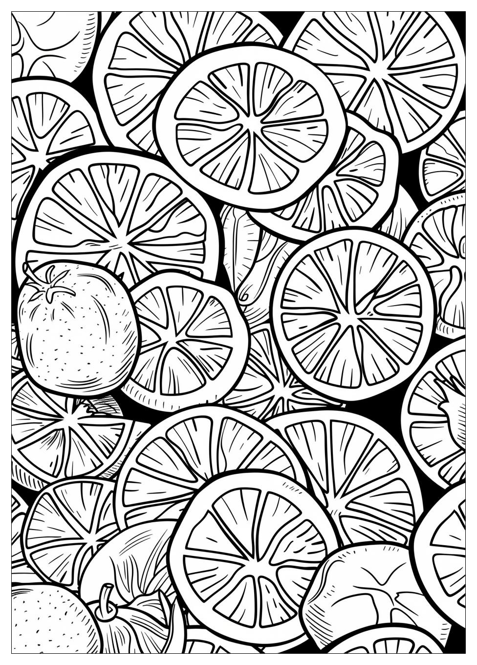 Orange Fruit Coloring Pages-8