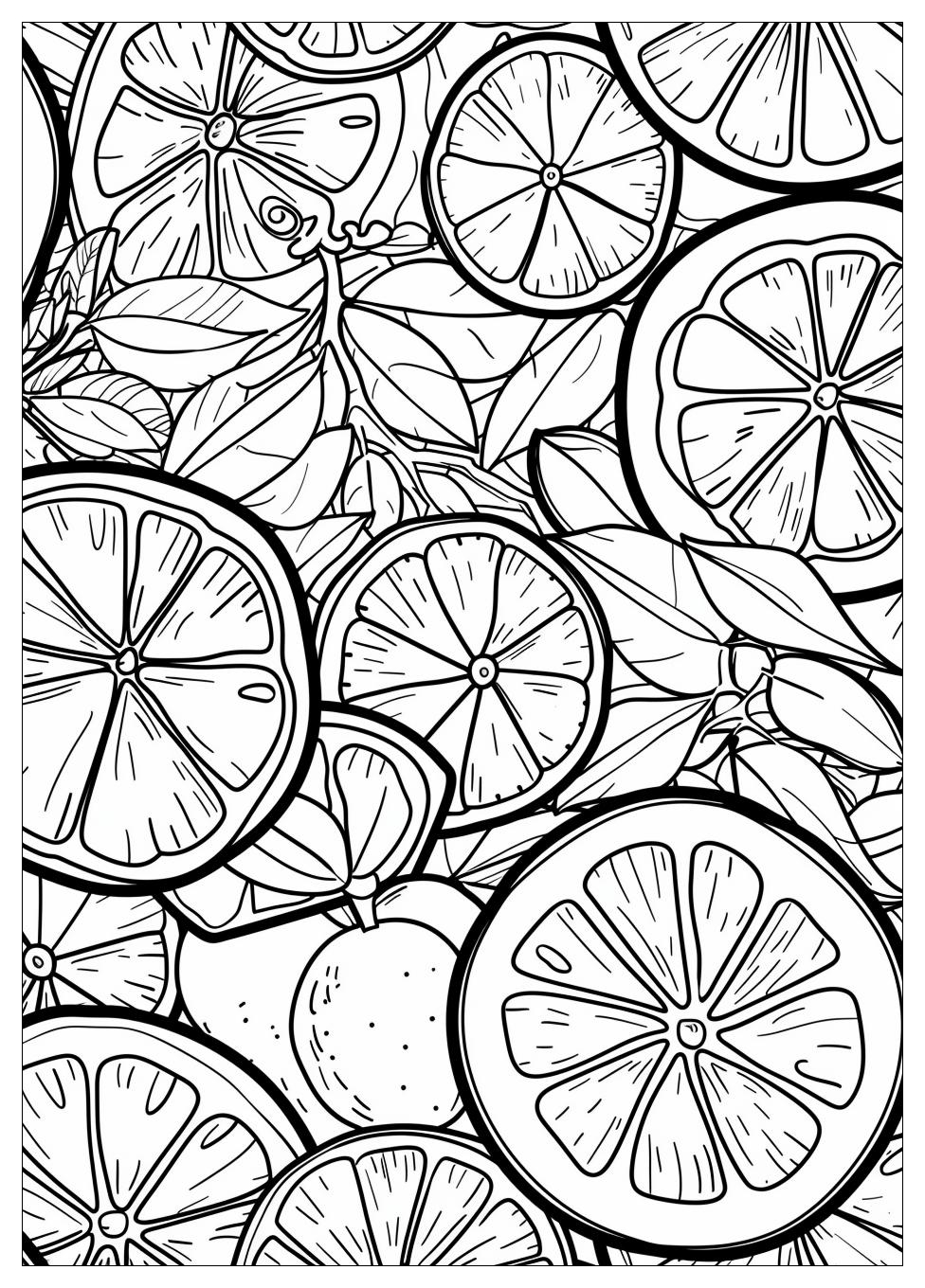 Orange Fruit Coloring Pages-9