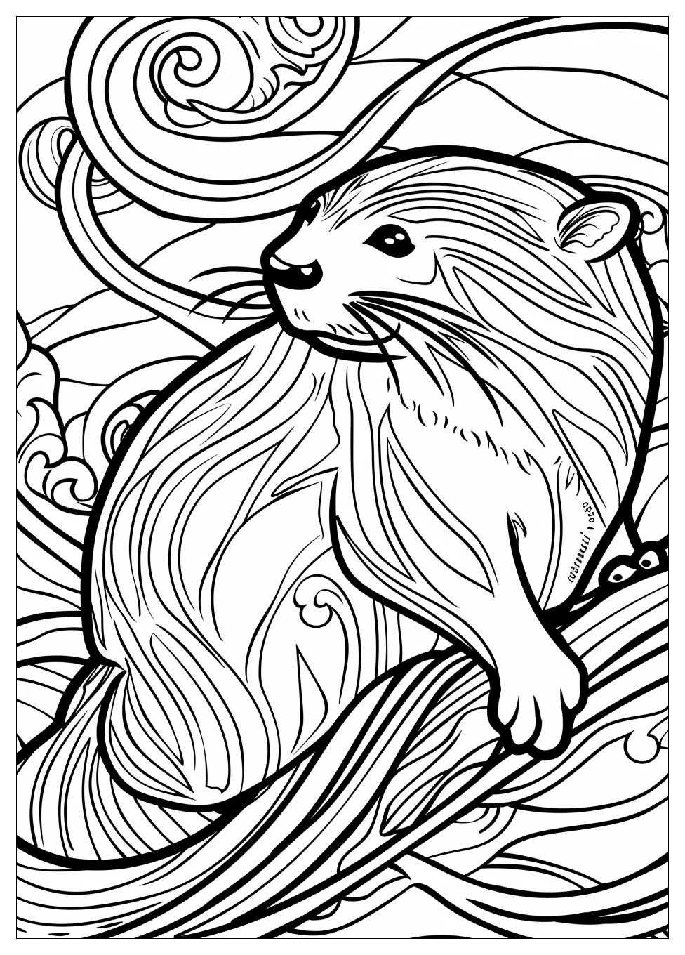 Otter Coloring Pages-1