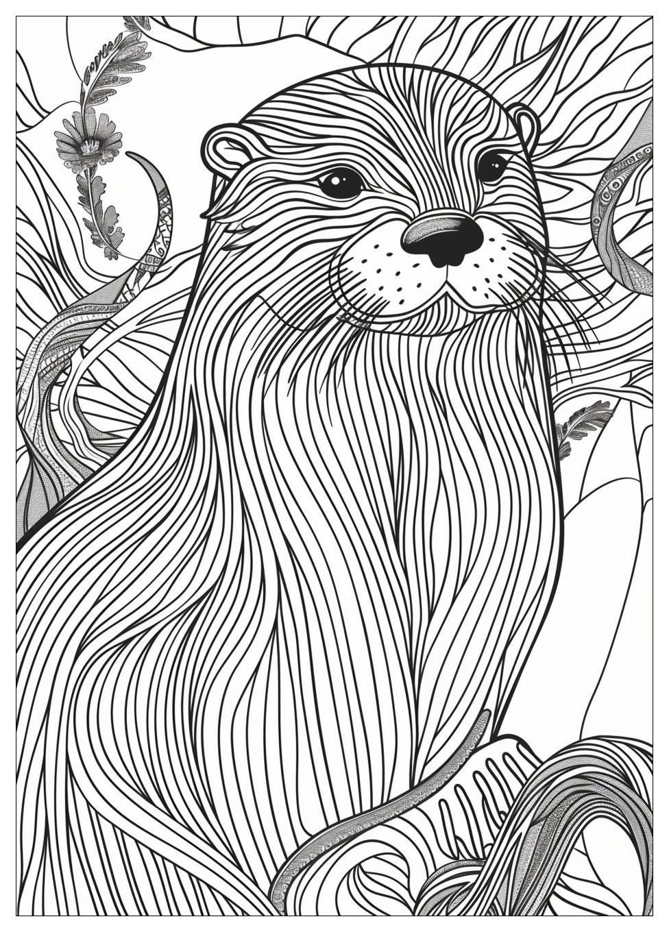 Otter Coloring Pages-12