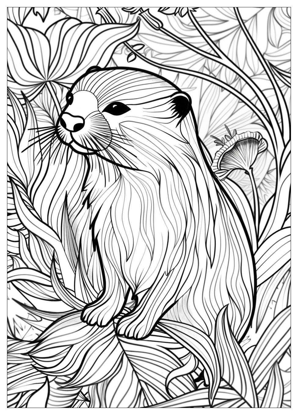 Otter Coloring Pages-14