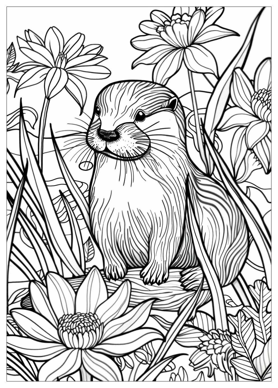 Otter Coloring Pages-15