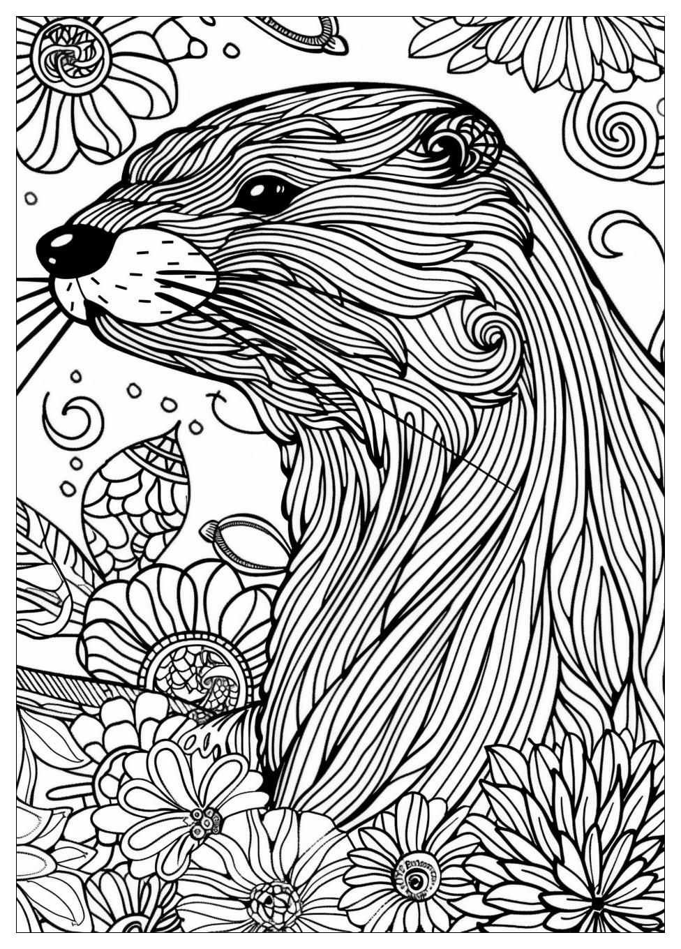 Otter Coloring Pages-17