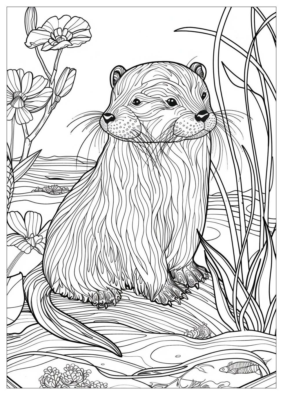 Otter Coloring Pages-18