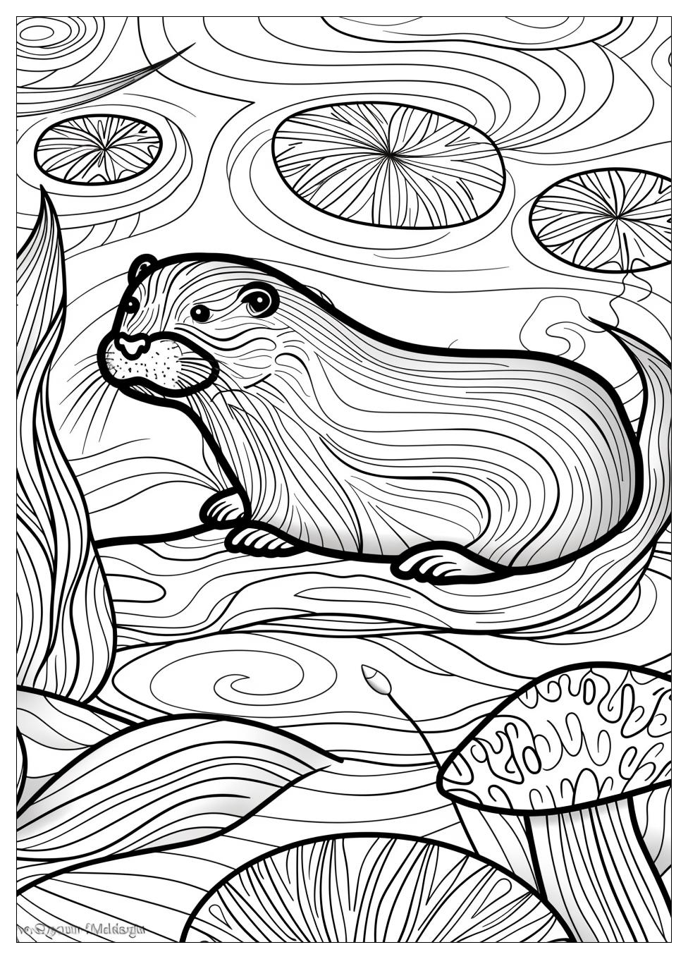 Otter Coloring Pages-2