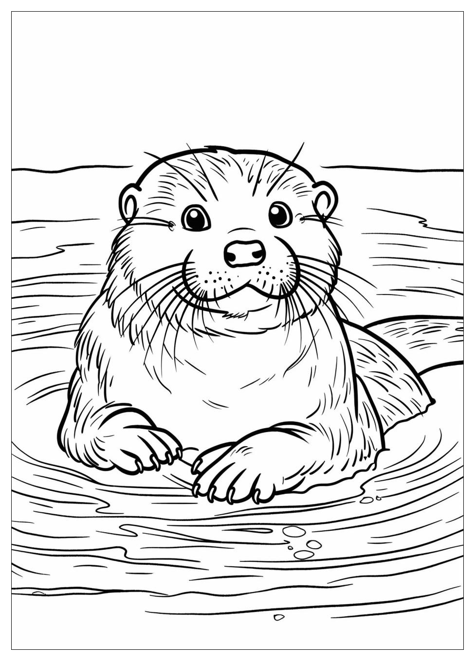 Otter Coloring Pages-3