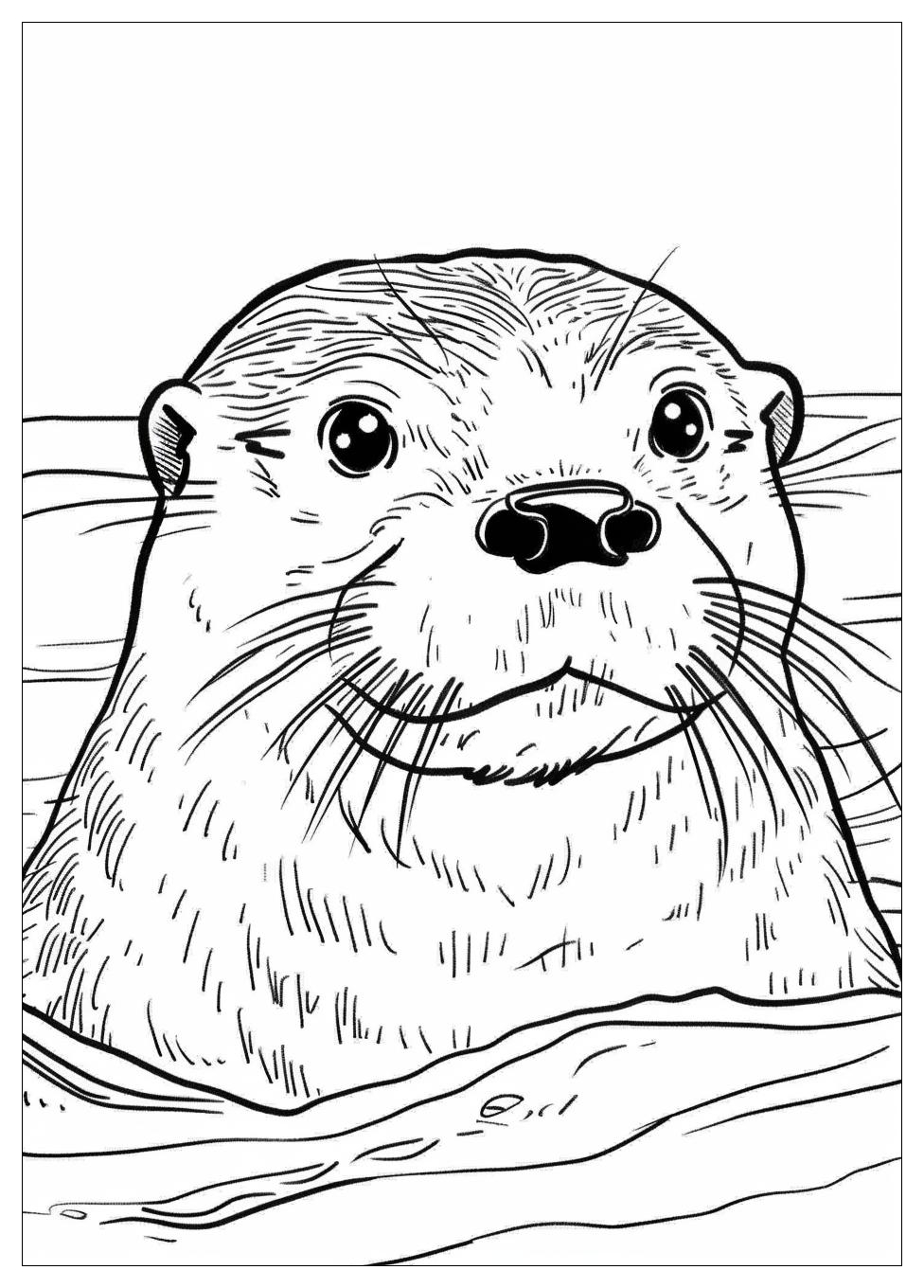 Otter Coloring Pages-4