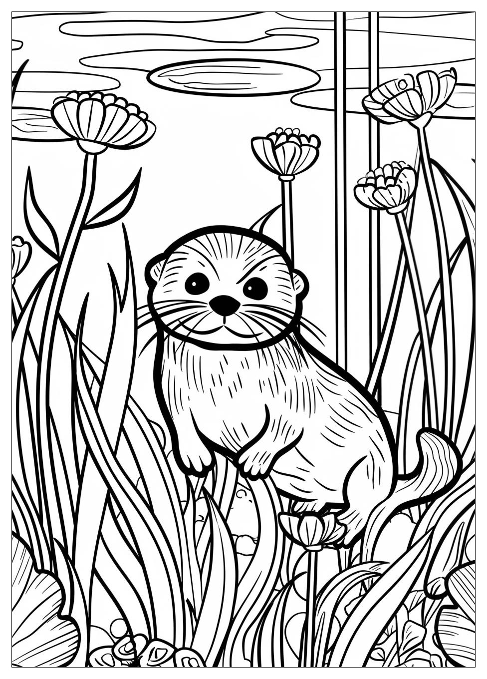 Otter Coloring Pages-5