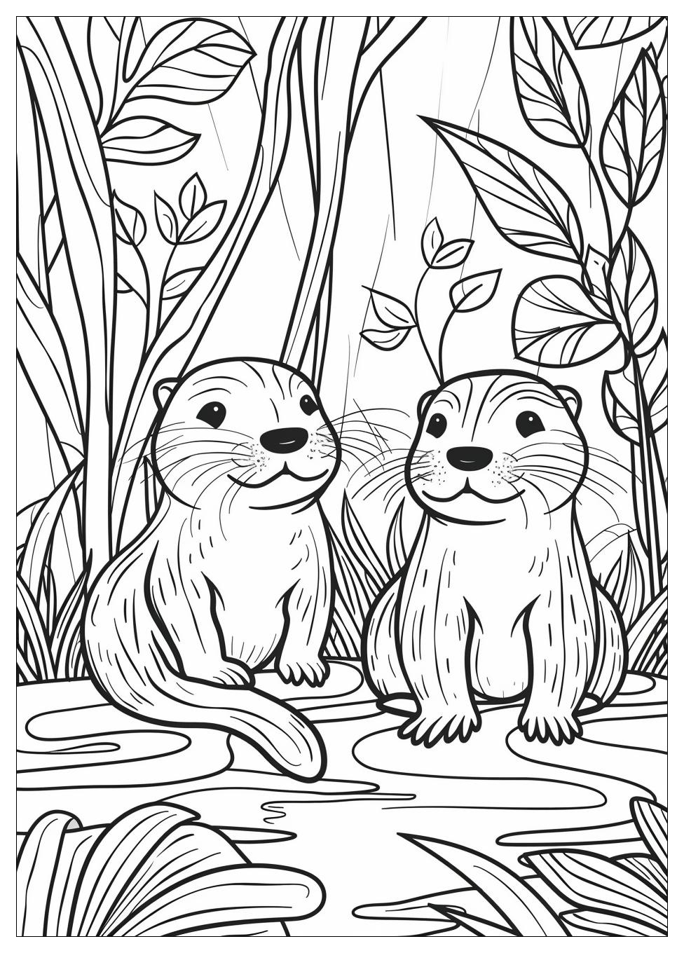 Otter Coloring Pages-9