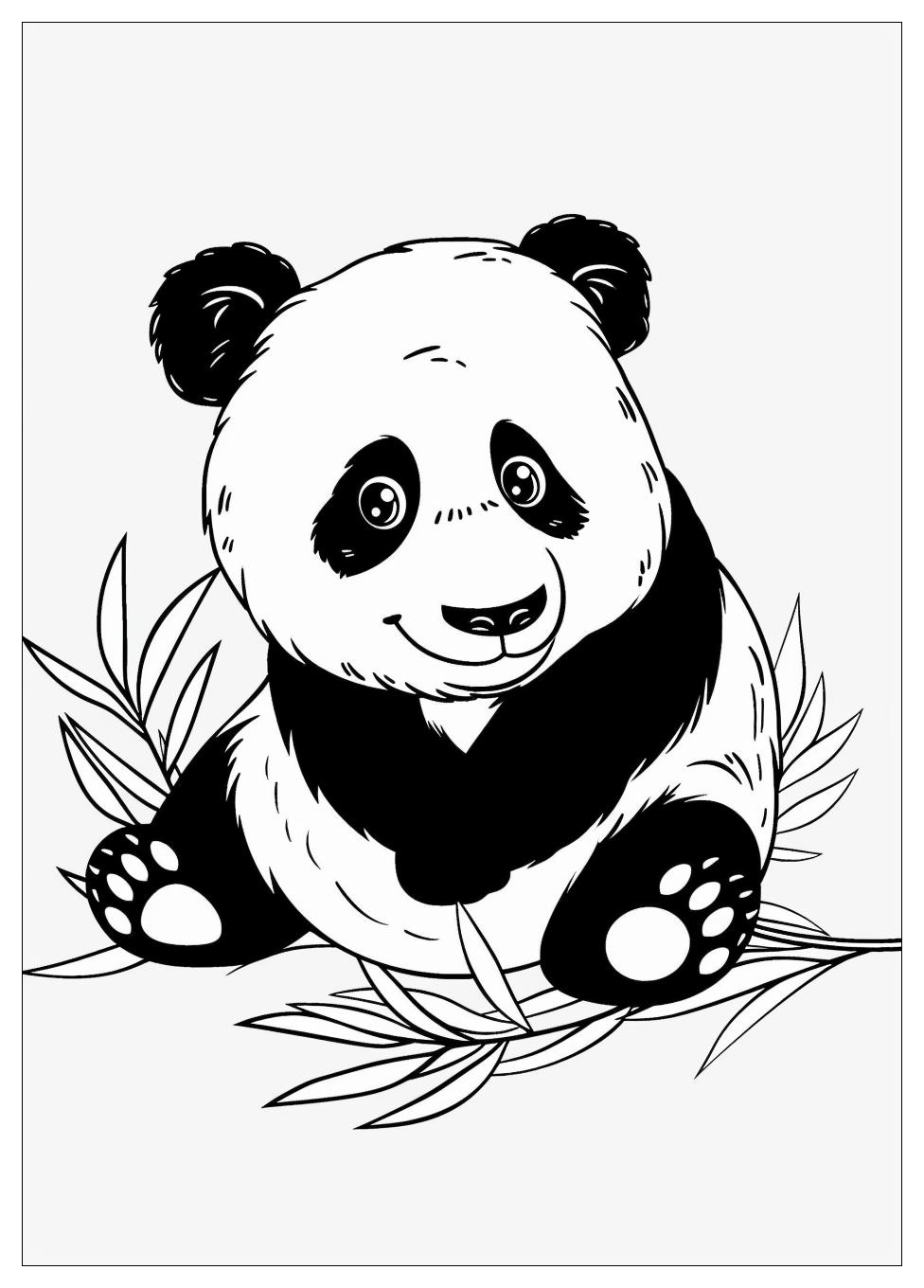 Panda Coloring Pages-11