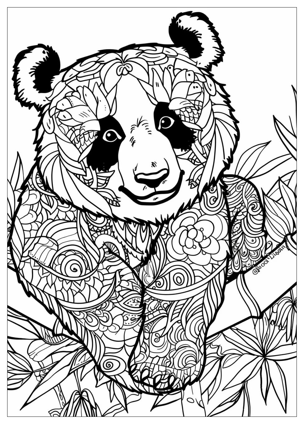 Panda Coloring Pages-16