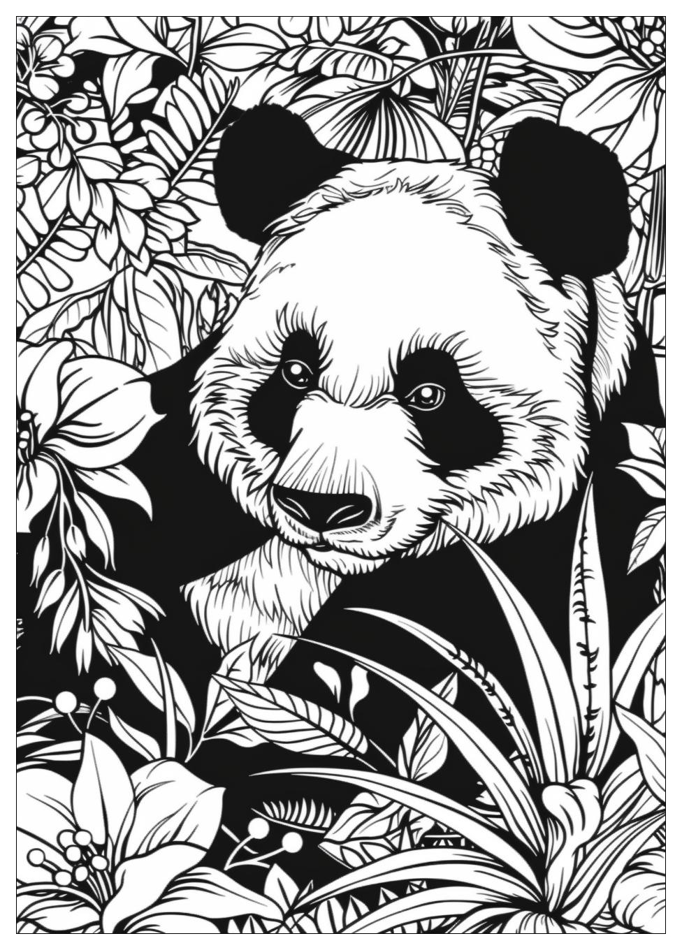 Panda Coloring Pages-17