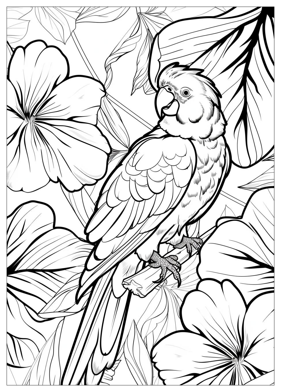 Parrot Coloring Pages-14