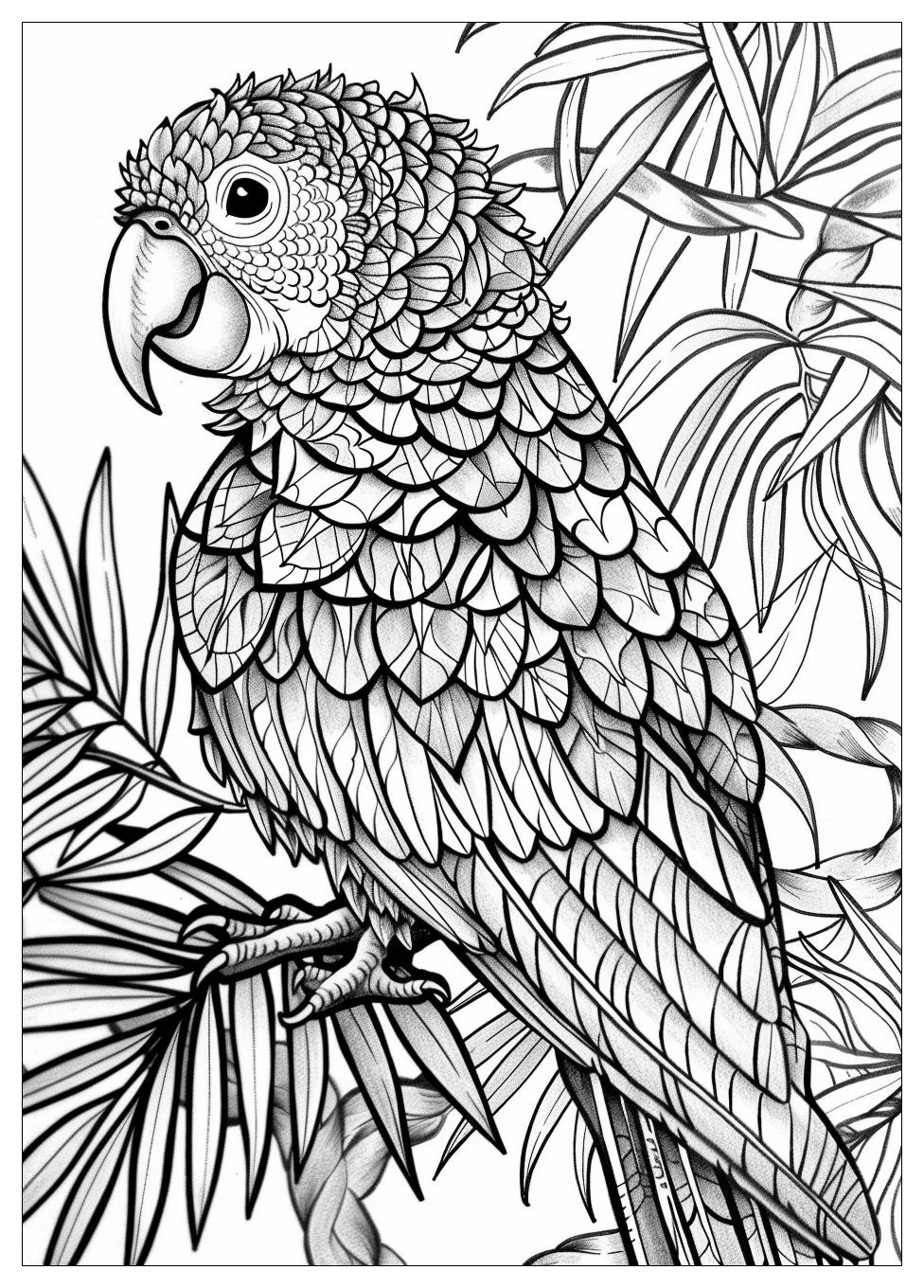 Parrot Coloring Pages-15