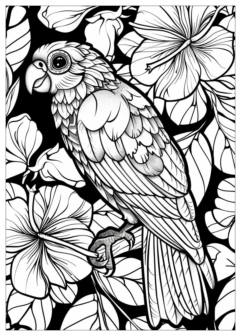 Parrot Coloring Pages-18